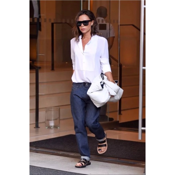 Victoria Beckham White Tuxedo Blouse 